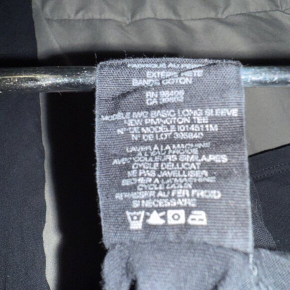 Theory T-Shirt Top Women's Medium Round Neck Long Sleeves Basic Black 97% Cotton - Picture 11 of 12